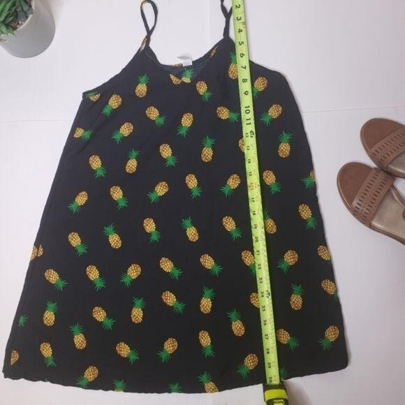 Pineapple Print Spaghetti Strap Dress size S - Picture 6 of 7